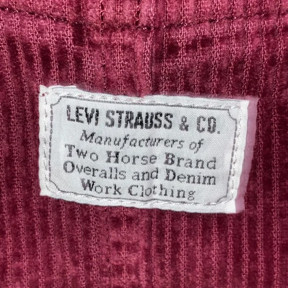 Burgundy Levi’s corduroy overall dress - Picture 12 of 13